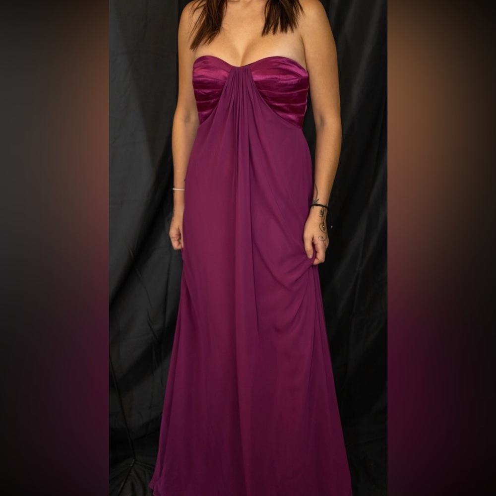 Burgundy formal dress